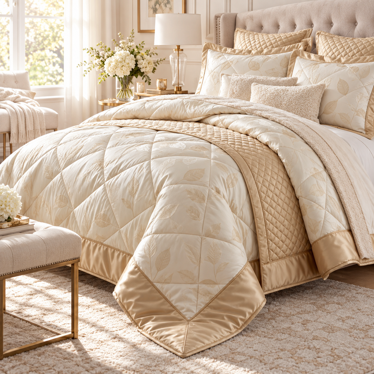 Prebeauti™ Golden Harmony Comforter Set
