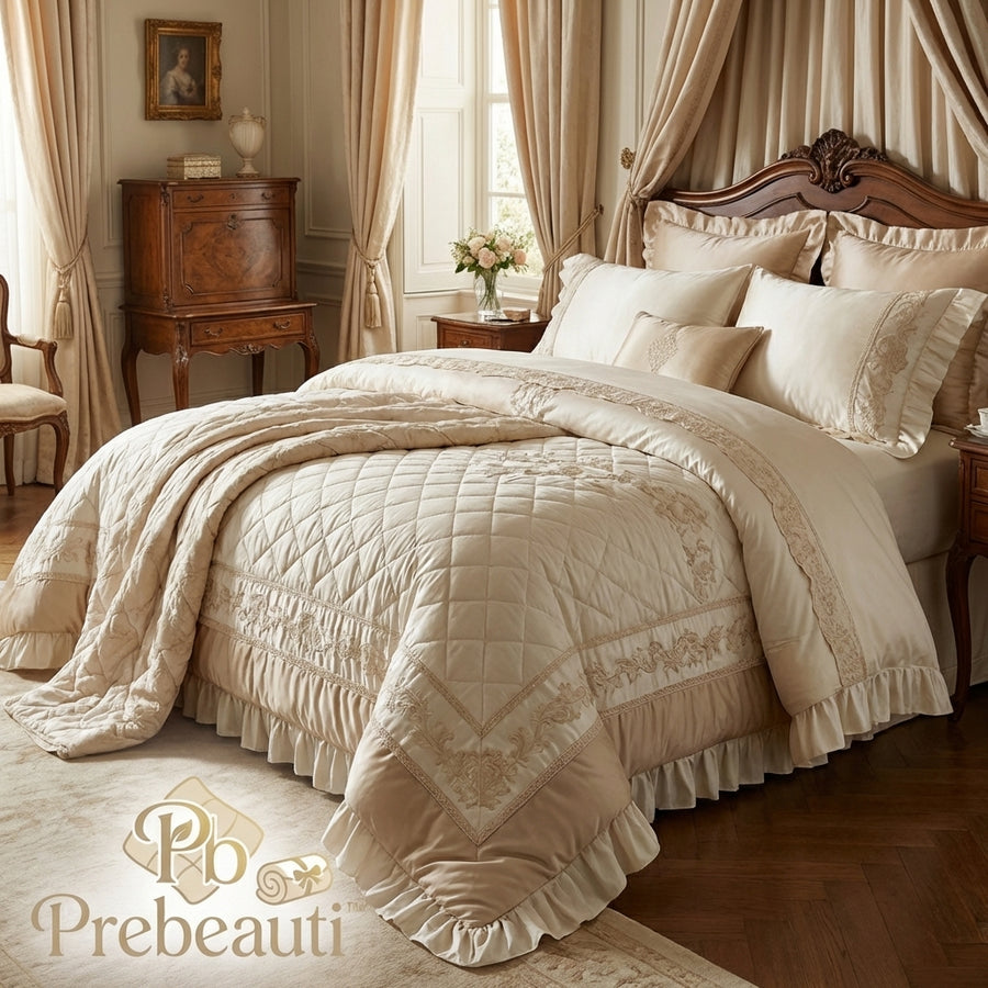 🌸 Prebeaut™ Luxurious Satin Bedding Set – Classic Elegance Collection ✨ Product Overview