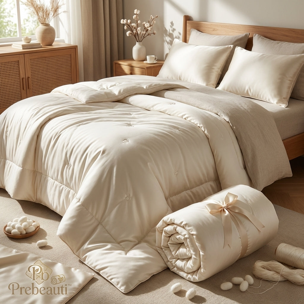 ✨ Prebeauti™ SilkCloud Minimal Luxe Comforter Set